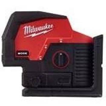 Laser Cruzado Verde Milwaukee M12 CLLP-0C 12V con Función de Plomada - Sin Batería ni Cargador - Alcance 38m
