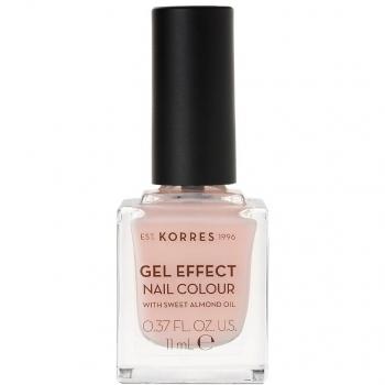 Korres Vernis Gel Nail Colour 04 Peony Pink 11ml - Esmalte de uñas en gel, color rosa peonía, formato de 11 ml