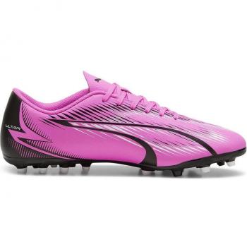 Botas de fútbol Puma Ultra Play MG Rosa/Blanco