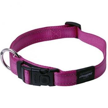 Collar para Perro Rogz. Collar con Cinta reflectora Cosida de 1,59 cm