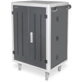 DIGITUS Mobile Charging Cabinet for Notebooks/Tablets up to 15.6, 30 Charging Stations, USB-C, Black