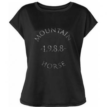 Camiseta Mujer Mountain Horse Active Suelta - Color Negro, Talla M