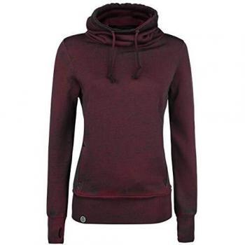 R.E.D. by EMP She's My Collar Mujer Sudadera Burdeos 3XL