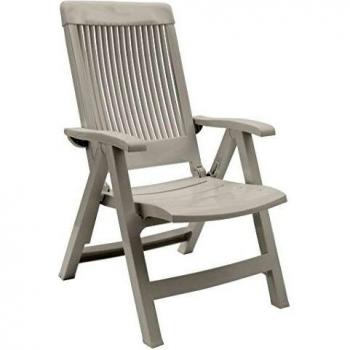 GROSFILLEX 49556004 Fidji 3 - Sillón Multi-Posiciones, Blanco, 67 x 62 x 107 cm