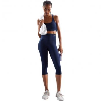 Leggings deportivo capri vientre plano marino