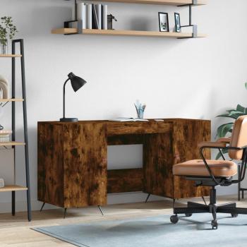 Escritorio Humo Roble 140x50x75 cm Madera multicapa Marrón