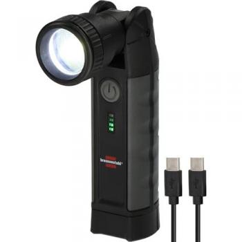 Linterna LED Recargable Profesional Brennenstuhl TL 1000 ACW, 1000 lm, Carga Inalámbrica, Batería Intercambiable, Imán, hasta 12h de Autonomía