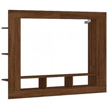 Mueble para TV de madera de ingeniería roble marrón 152x22x113 cm