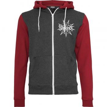 Slipknot Goat Star Logo Sudadera Capucha con Cremallera Rojo/Gris S