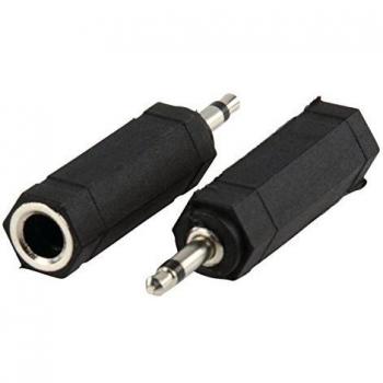 Adaptador de Audio Mono Jack 6.35 mm Hembra a Jack 3.5 mm Macho