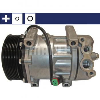 Compresor de Aire Acondicionado MAHLE ORIGINAL ACP 117 000S SD7H15 24 PAG 46 R134a con junta anular