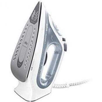 Braun Texstyle 3 SI3054GY - Plancha para la Ropa de Vapor de 2400w con Suela Bidireccional 3D Superceramic, Vapor 180 gr/min, Déposito de 270ml, Color Gris