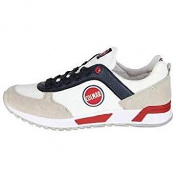 Colmar Travis Originals White White Shoes Men Sneakers Laces Leather 41