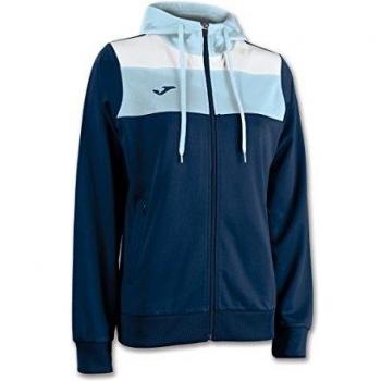 Joma - Chaqueta mujer capucha crew marino-celeste para mujer