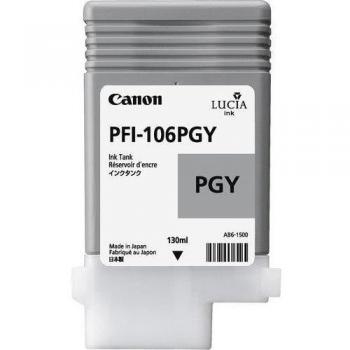 Canon PFI-106PGY Photo Gray Ink Cartridge for iPF6300/iPF6350/iPF6400/iPF6450 Printers (6631B001AA)