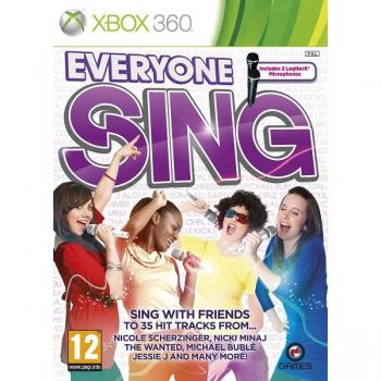 Everyone Sing Mic Pack - Juego para Consola Microsoft XBOX 360 [PAL ESPAÑA] con un micrófono incluido, compatible con la consola Xbox 360, permite jugar en modo multijugador y cuenta con una amplia selección de canciones