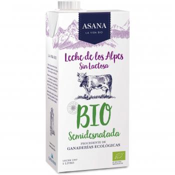 Leche sin lactosa ecológica semidesnatada  1L ASANA