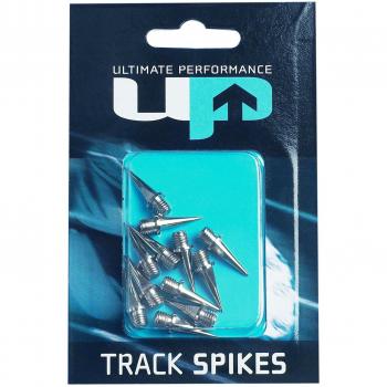 Ultimate Performance Track Spikes - Cordones de Clavos, tamaño 12 mm, Color Plateado