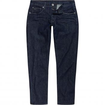 G-Star 3301 Regular Tapered Jeans - Navy Cotton, Size 30W/32L