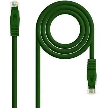 NANOCABLE 10.20.1800-GR - Cable de Red Ethernet RJ45 LSZH Cat.6A UTP, AWG24, 100% Cobre, Libre de Halógenos, Verde, Latiguillo de 50 cm