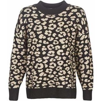 JDY JDYLEO Jerséis/Chalecos Mujeres Negro/Beige - XL - jerséis
