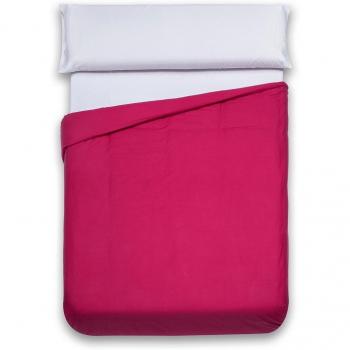 San Carlos Combicolor - Funda nórdica, para cama de 150, color rosa