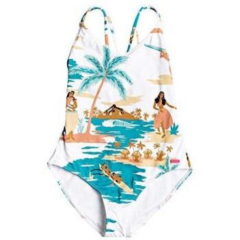 Roxy Love Waimea-Bañador Entero para Chicas 8-16, Niñas, Cerise Pansies s, 8