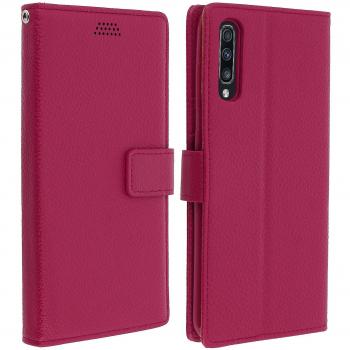 Funda libro cartera con soporte para Samsung Galaxy A70 - Rosa