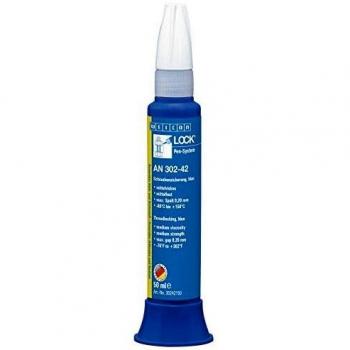 WEICONLOCK AN 302-42 - 50 ml, Fijador de tornillos con resistencia media y dosificador, apto para contacto con agua potable