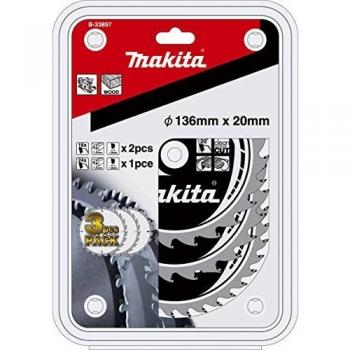 Makita B-33897 - Juego de hojas de sierra circular