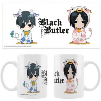 Black Butler Taza Cerámica Cow Costumes Sakami Merchandise