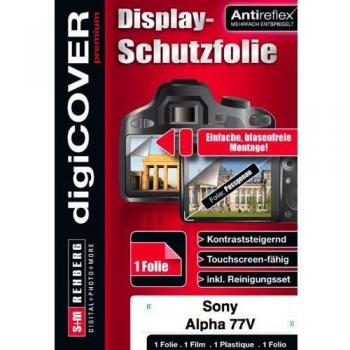 DigiCOVER - Protector de Pantalla antirreflectante para Sony Alpha 77V