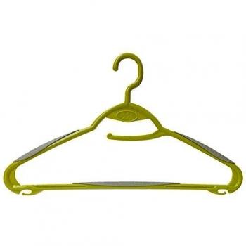 mondex ITS174-25 - Percha Antideslizante con Barra/Gancho Giratorio de plástico, 42 x 1 x 25,5 cm, plástico, Verde, 5 cm