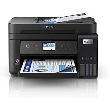 Epson EcoTank ET-4850 | Impresora Wifi A4 Multifunción 4en1 con Depósito de Tinta Recargable, Fax, Impresión Doble Cara Automática