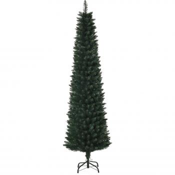 Árbol de Navidad Artificial Altura 180 cm con 380 Ramas Decoración Navideña Ø56x180 cm Verde
