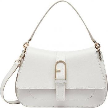 Furla Flow M Bags Collection White Shoulder Bag for Women, Size: ONE SIZE