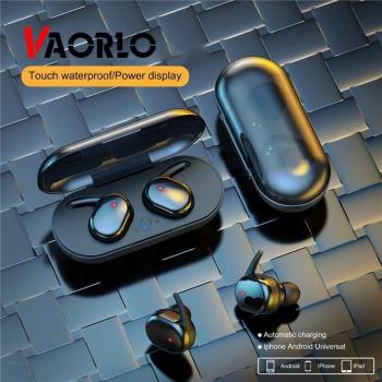 Auriculares Inalámbricos VAORLO Y30 TWS con Huella Digital Táctil, Bluetooth 5.0, Estéreo 4D y Cancelación Activa de Ruido para Juegos