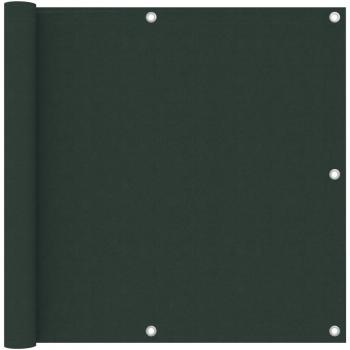 Toldo para balcón tela oxford 90x400 cm color beige, blanco, blanco y azul, verde oscuro
