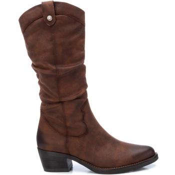 Bota de mujer Refresh 170238 Camel con cremallera