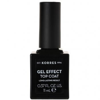Korres Vao Top Coat 11ml - Top Coat para uñas, acabado brillante, secado rápido, fórmula enriquecida con aceite de almendra dulce
