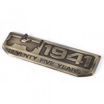 Toppower Jeep Wrangler Willys 1941 75th Anniversary Edition Emblema Bronce