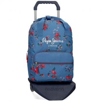 Mochila 40cm con carro Pepe Jeans Pam, Multicolor