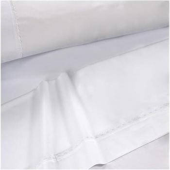 Juego de Sábanas D'ART Blanco Liso con Puntilla 90 cm Catotex