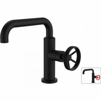 Grifo Monomando Rousseau Industrial Negro Mate Metal