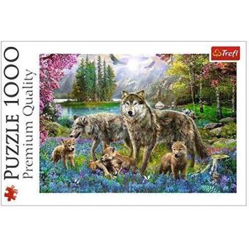Puzzle Trefl Familia de Lobos 1000 Piezas - Diversión Creativa y Entretenimiento