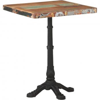 vidaXL Bistro Table 60x60x76 cm Solid Reclaimed Wood