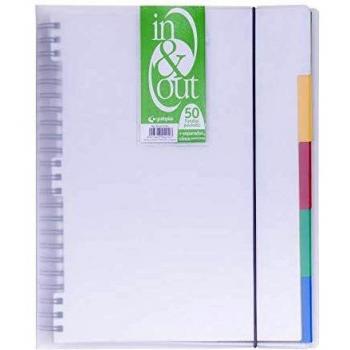 Grafoplas 39425000 Carpeta fundas extraibles, tamaño A4, transparente, 50 fundas