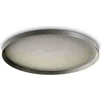 Plafón LED integrado Fly Metal, aluminio, plástico blanco, 1 bombilla, 7cm, IDEAL LUX Decorativo Redondo Simple Empotrar Blanco, 4000K, Luz de techo de aluminio moderna-Materiales