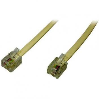 Cable de Teléfono VIVANCO FNAC 76192TFN Color Blanco, Conexión