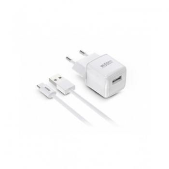 Cargador de Pared Urban Factory - PSC25UF 12W Blanco con Cable USB-C